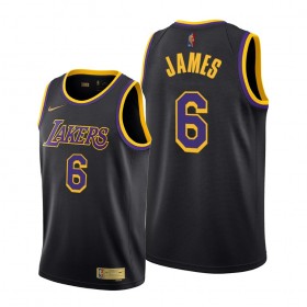 Dres Los Angeles Lakers LeBron James 6 Nike 2021-22 Earned Edition Swingman